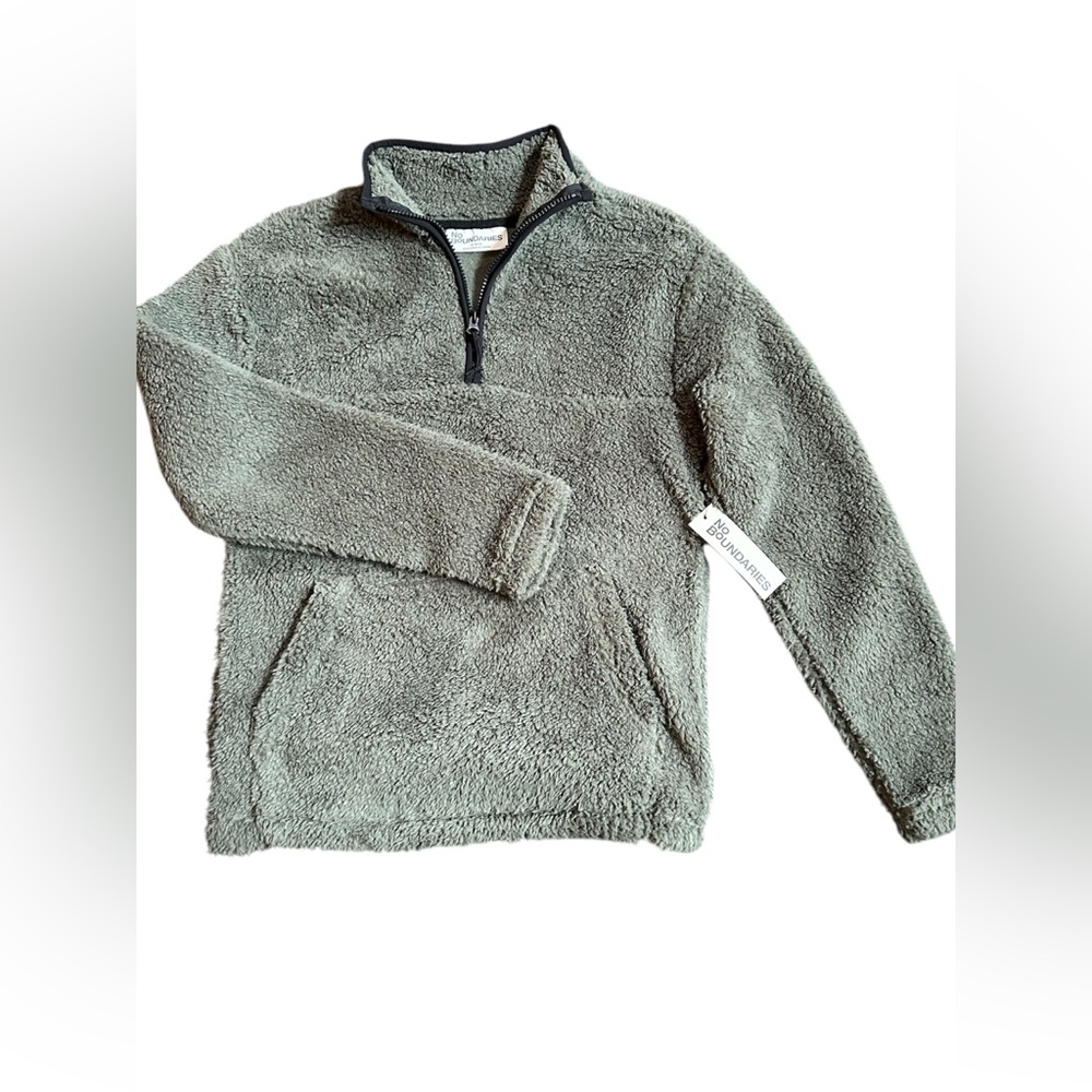 📦LAST CHANCE: DONATING📦 No Boundaries | Cozy Olive Green Sherpa Pullover